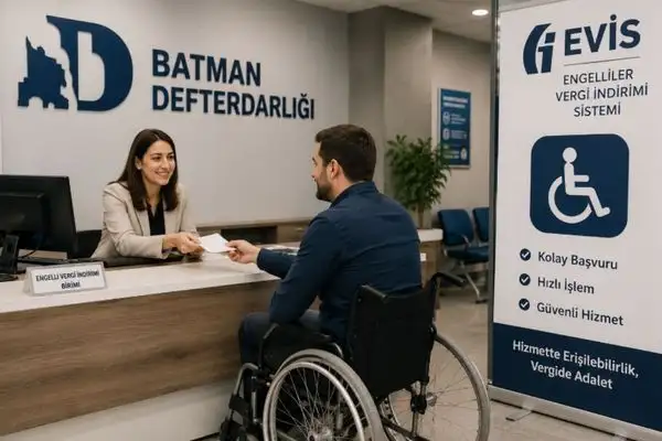 Batman Defterdarlığından engellilere dijital vergi kolaylığı