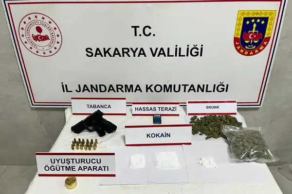 Sakarya İl Jandarma Komutanlığı’ndan uyuşturucu operasyonu
