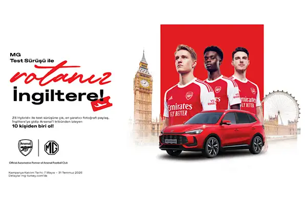 MG’den test sürüşüne İngiltere ve Arsenal maçı ödülü