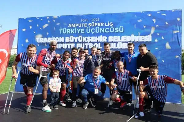 Trabzon Ampute Futbol Takımı sezonu üçüncü sırada tamamladı