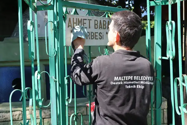 Ahmet Baba Türbesi’nde bakım ve onarım çalışması yapıldı