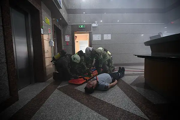 İzmir’de yangın tatbikatı gerçekleştirildi