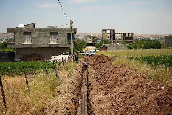 Bismil Kooperatif Mahallesi'ne 10 bin metrelik kanalizasyon şebekesi