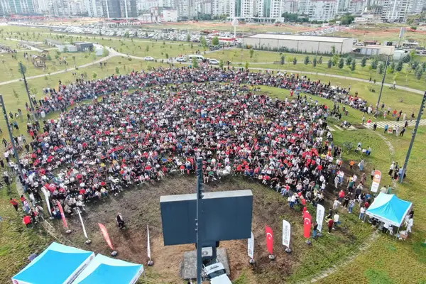 Malatya'da Milli heyecan Yüzüncü Yıl Kent Parkı’nda yaşandı