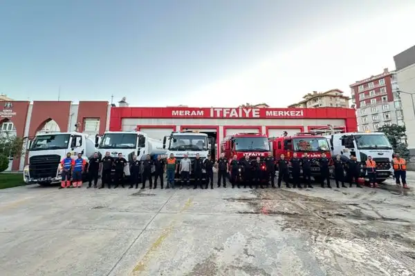 Konya Büyükşehir Belediyesi’nden Alanya’daki yangına destek