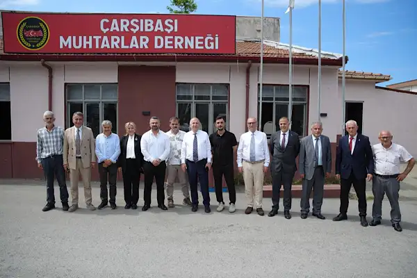 Özdağ'dan Çarşıbaşı Muhtarlar Derneği’ne ziyaret
