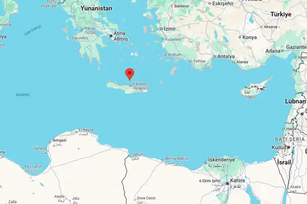 Girit Adası açıklarında deprem