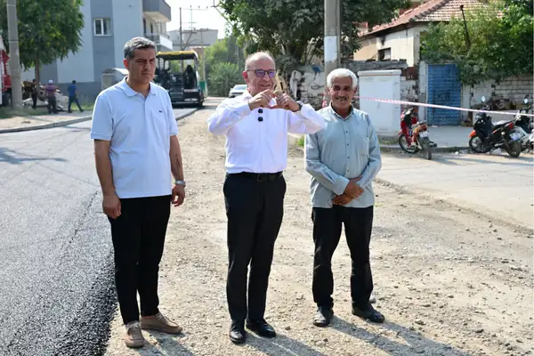 Turgutlu'da asfalt çalışmaları sürüyor