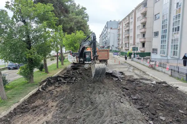 Samsun Büyükşehir Belediyesi, Çarşamba Doğu Yaka'da üstyapı çalışmalarına başladı