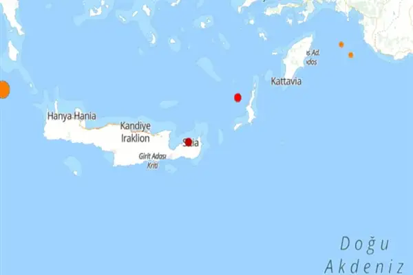 Girit Adası'nda deprem