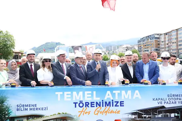 Sürmene’de kapalı otopark, pazar yeri ve bilim merkezinin temeli atıldı