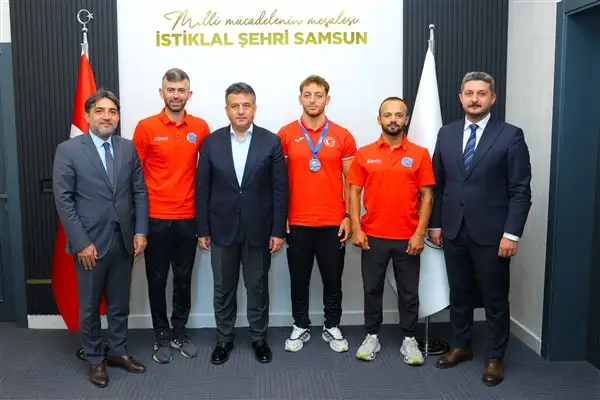 Başkan Doğan, milli kanocu Resul Aydın'ı ağırladı