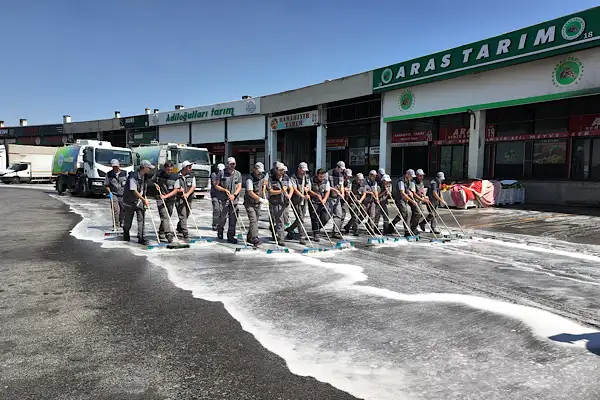 Kayseri Hal Kompleksi'nde hijyen çalışması gerçekleştirildi