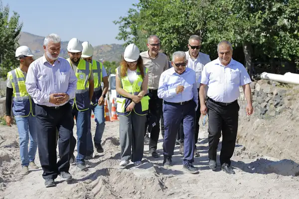 Hacılar'da 100 milyon TL'lik KASKİ altyapı yatırımı incelendi