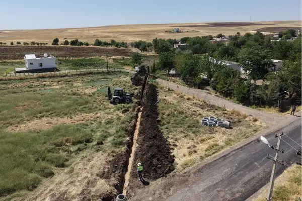Diyarbakır'da  Sayarlar ve Aktepe'nin atık su altyapısı yenileniyor
