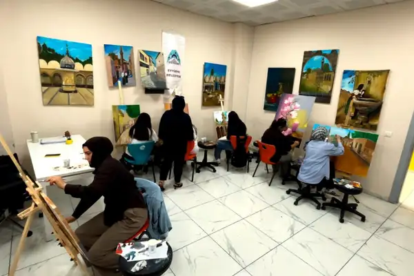 Eyyübiye'de gençlere yönelik resim kursları devam ediyor