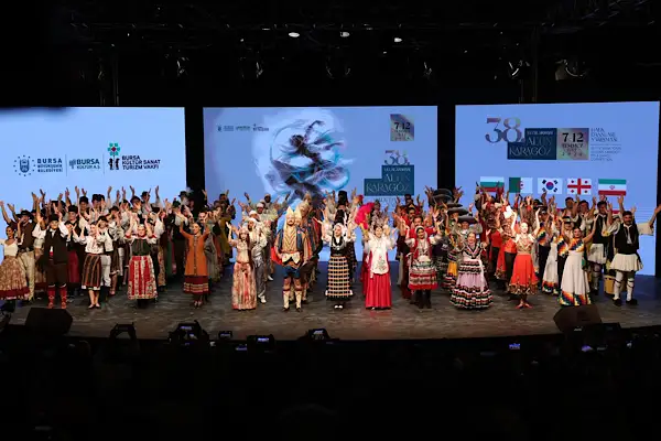 38. Uluslararası Altın Karagöz Halk Dansları Yarışması Bursa’da başladı
