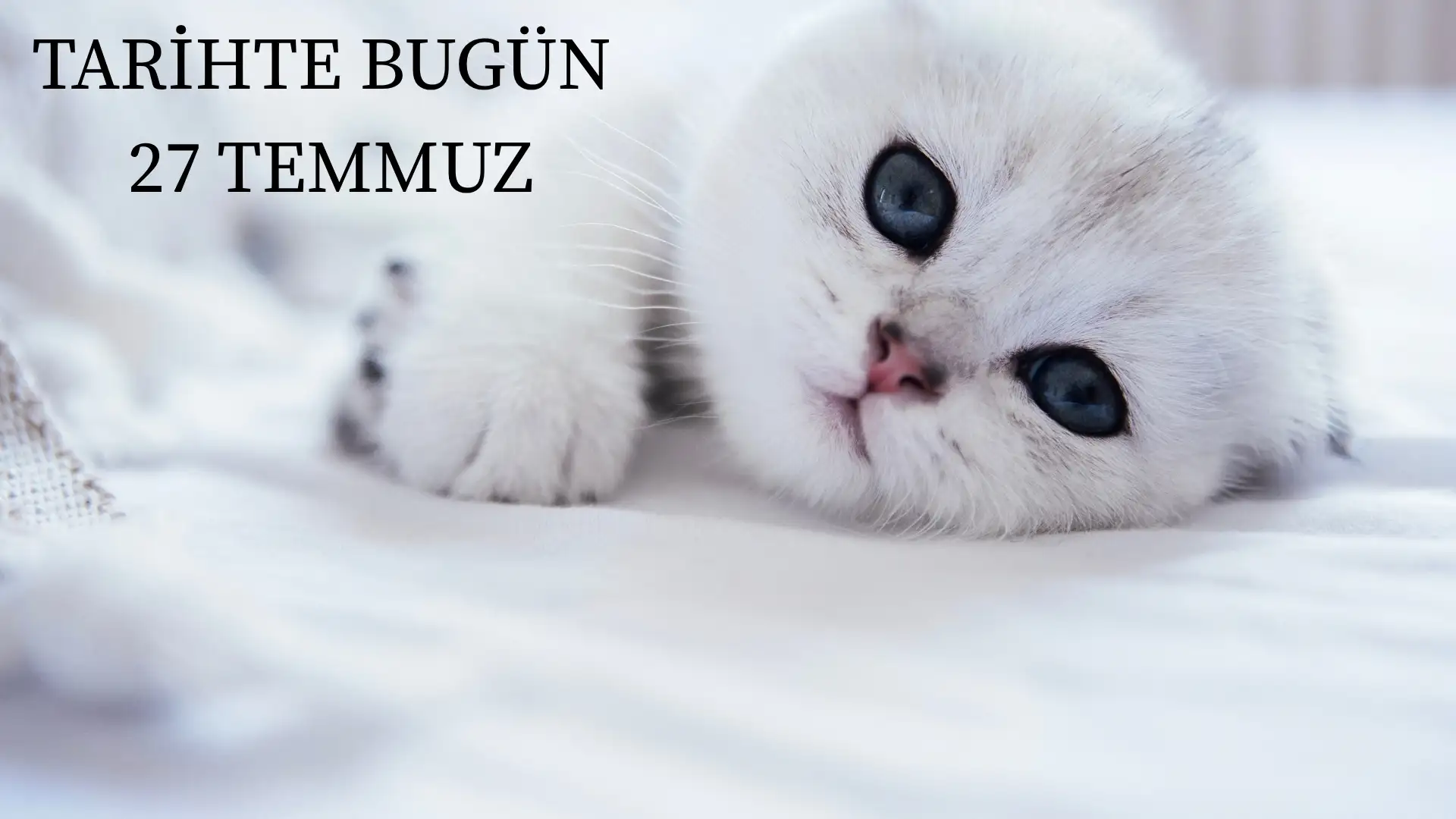 TARİHTE BUGÜN KÖŞESİ 27 TEMMUZDA TARİHTE NELER OLDU?