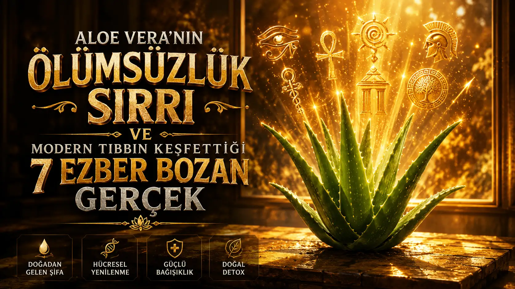 Aloe Vera'nın Ölümsüzlük Sırrı ve Modern Tıbbın Keşfettiği 7 Ezber Bozan Gerçek
