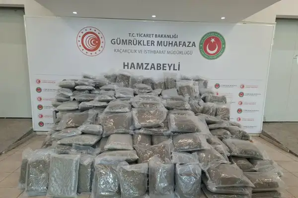 Hamzabeyli Gümrük Kapısı’nda 287 kilo 910 gram esrar ele geçirildi