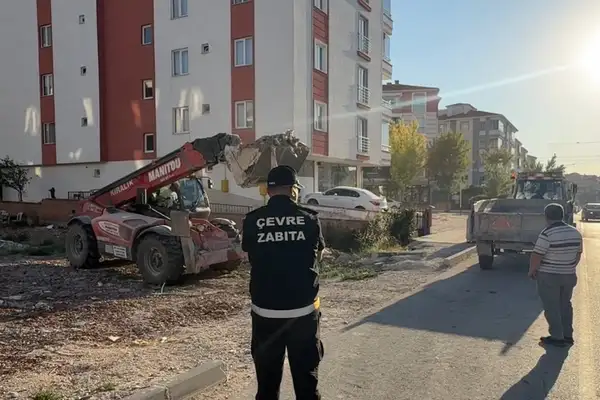 Çorum’da kaçak hafriyat döken kişiye 20 bin lira ceza