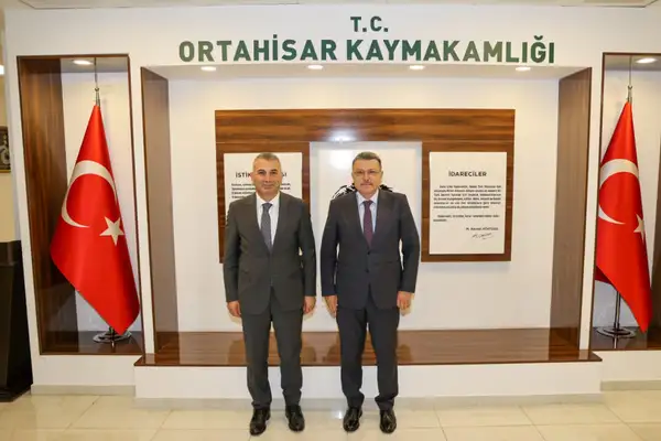 Başkan Genç'ten Ortahisar Kaymakamı Kotan'a hayırlı olsun ziyareti