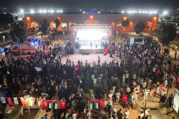 Şanlıurfa’da Filistin konvoyuna destek
