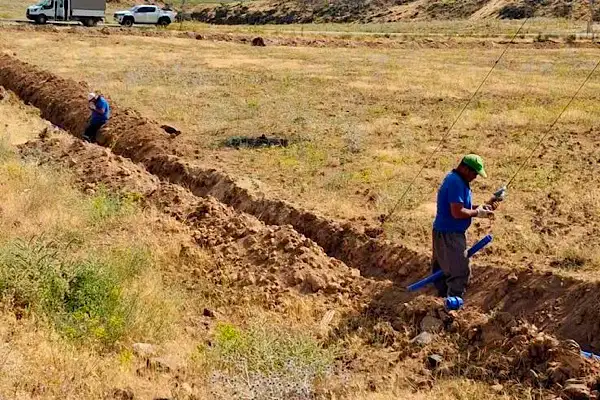 Muradiye Kandahar Mahallesi’ne 2 bin 500 metrelik içme suyu hattı döşendi