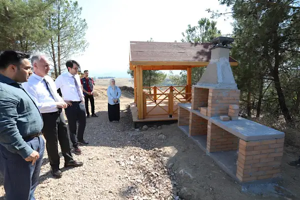  İnegöl Millet Bahçesi'nde üst yapı çalışmaları başladı