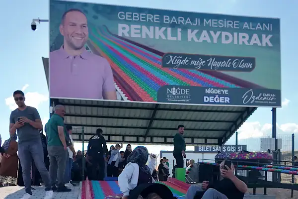  Niğde’de 280 metrelik kaydırak 24 günde 33 bin kişiyi ağırladı