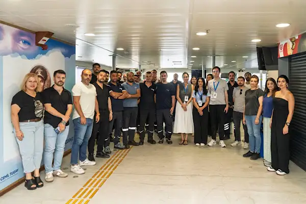  İZDENİZ personeline uygulamalı afet ve yangın eğitimi verildi
