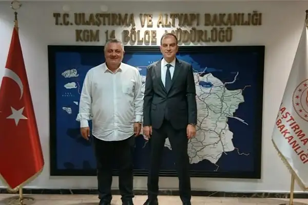 Başkan Gürel, Karayolları Bölge Müdürü Güneş’i ziyaret etti