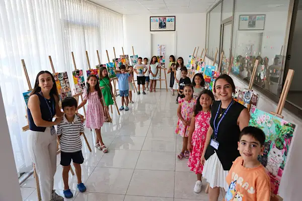 Bodrum’da Sayılarla Tuval Boyama Atölyesi sergiyle tamamlandı