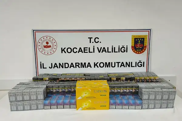 Kocaeli’de 1530 paket kaçak sigara ele geçirildi