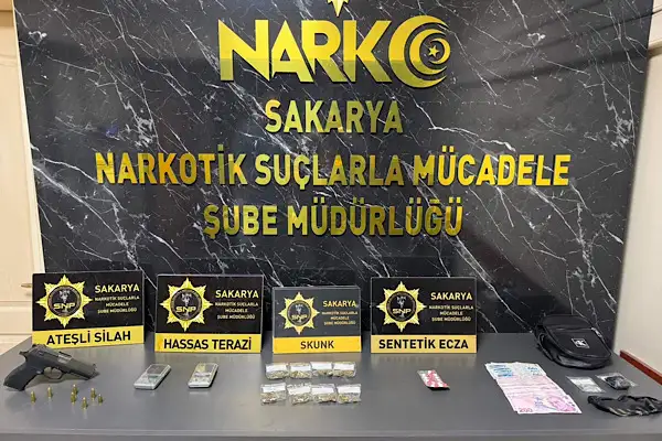 Sakarya'da 4 ayrı uyuşturucu operasyonunda 2 şüpheli tutuklandı