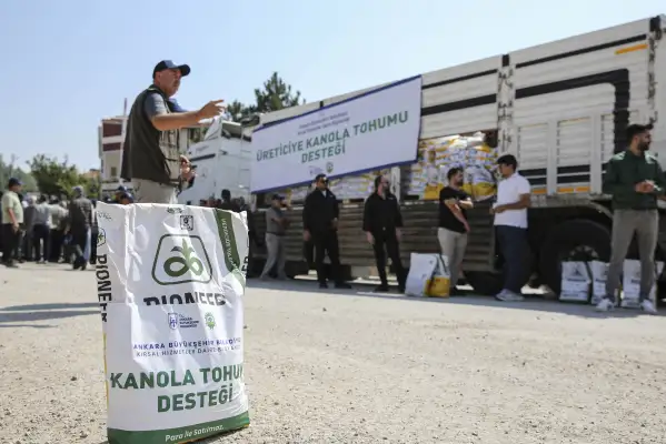 Ankara’da 583 çiftçiye yüzde 50 hibeli kanola tohumu desteği