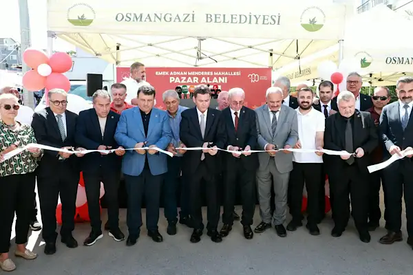 Osmangazi’de 62 tezgahlı pazar alanı hizmete açıldı