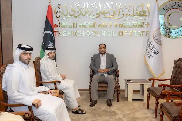 Libya Yüksek Devlet Konseyi Birinci Başkan Yardımcısı Katar Büyükelçisi ile görüştü