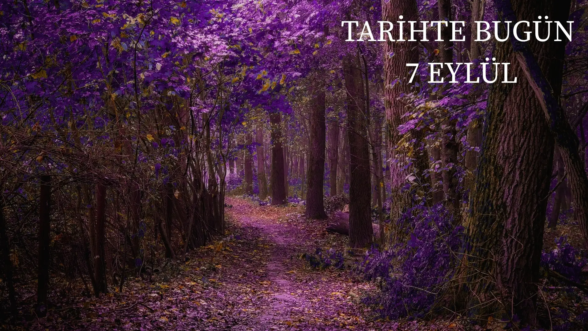 TARİHTE BUGÜN KÖŞESİ 7 EYLÜLDE TARİHTE NELER OLDU? 