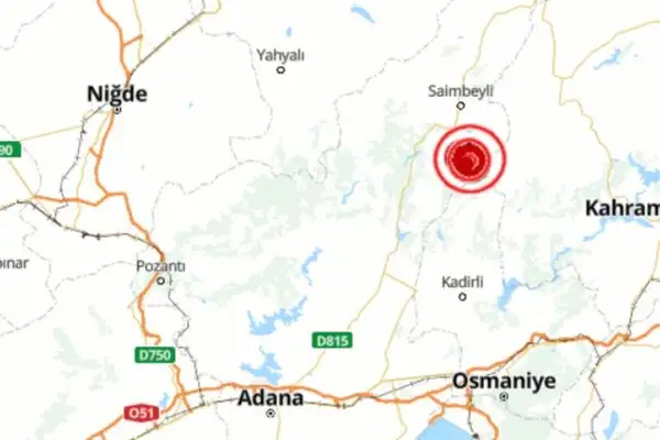 Adana'da deprem