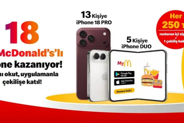 McDonald’s Türkiye’den ekim sürprizi! çekilişle 18 iPhone hediye edecek