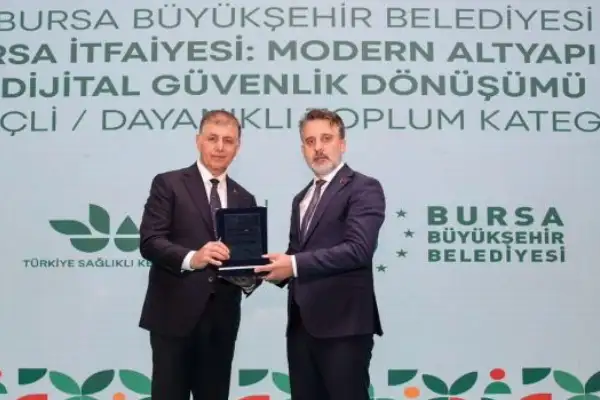 Bursa itfaiyesinin dijital dönüşüm projesine ödül