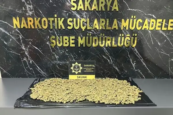 Sakarya’da 950 gram skunk ele geçirildi