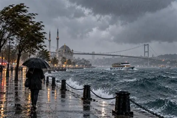İstanbul’da kuvvetli yağış ve fırtına bekleniyor