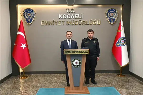 Vali Aktaş, Kocaeli İl Emniyet Müdürü Özcan’ı ziyaret etti