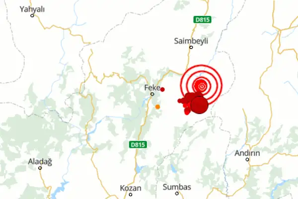 Adana'da deprem
