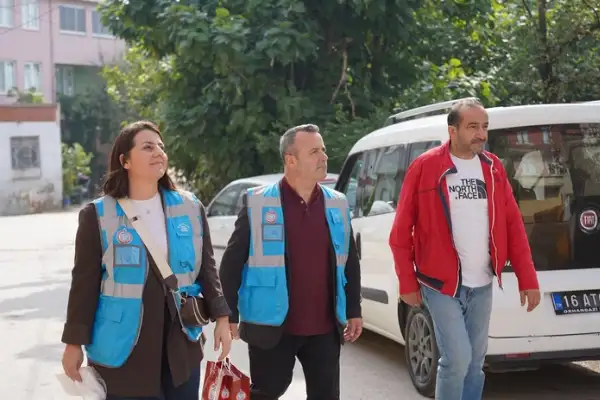 Orhangazi Belediyesi ekipleri Gedelek Mahallesi’nde saha çalışması yaptı