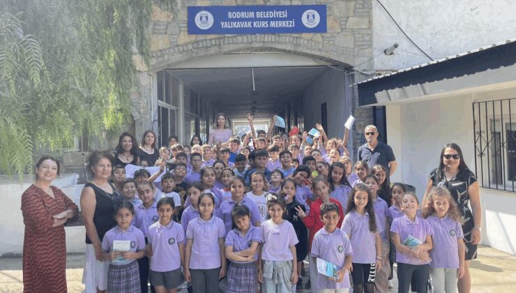 Bodrum’da minik okurlar yazarlarla buluştu
