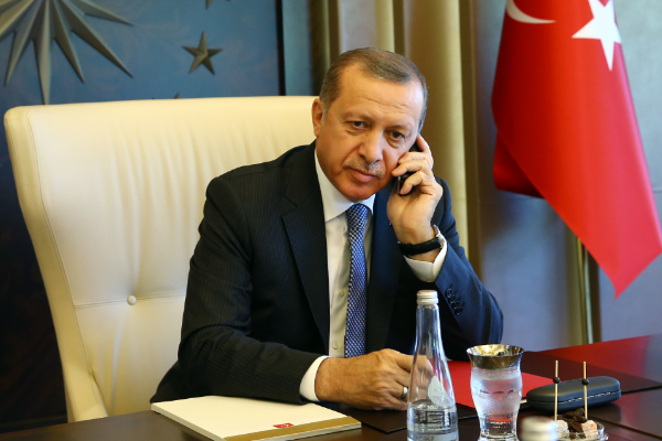 Cumhurbaşkanı Erdoğan, Fransa Cumhurbaşkanı Macron ile görüştü