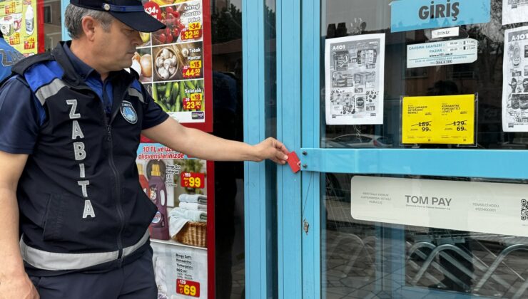 Çorum Belediyesi, 3 zincir market şubesine kapatma cezası uyguladı